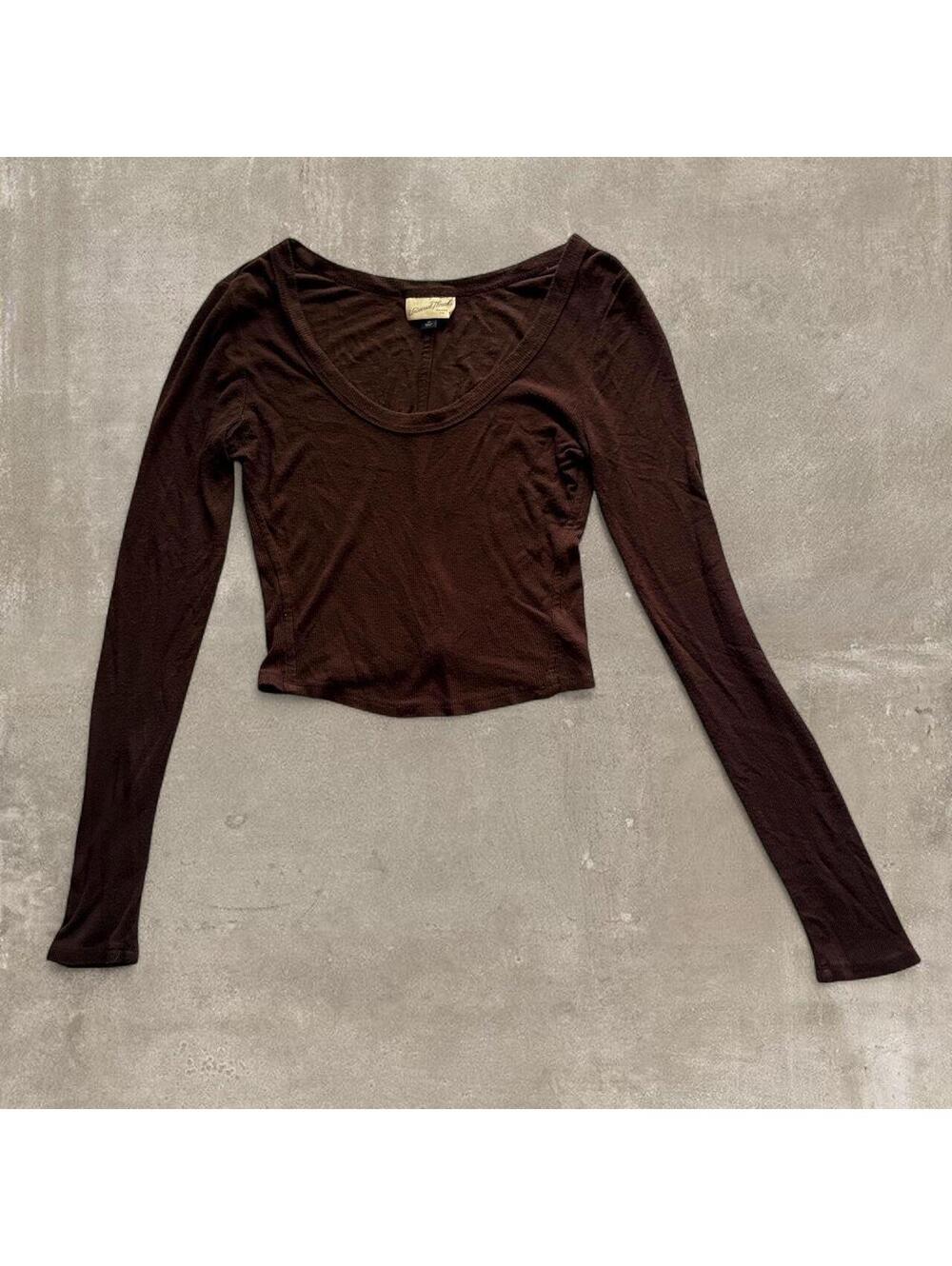 Universal Thread Women's Brown Crop-top
